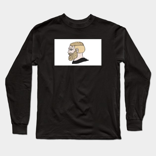 Yes Chad Meme Long Sleeve T-Shirt by Meme Gifts